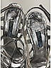 Prada 100% Patent Leather Metallic Silver Heels Size EU 40 - photo 3