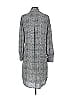 Veronica M. 100% Polyester Gray White Casual Dress Size M - photo 2