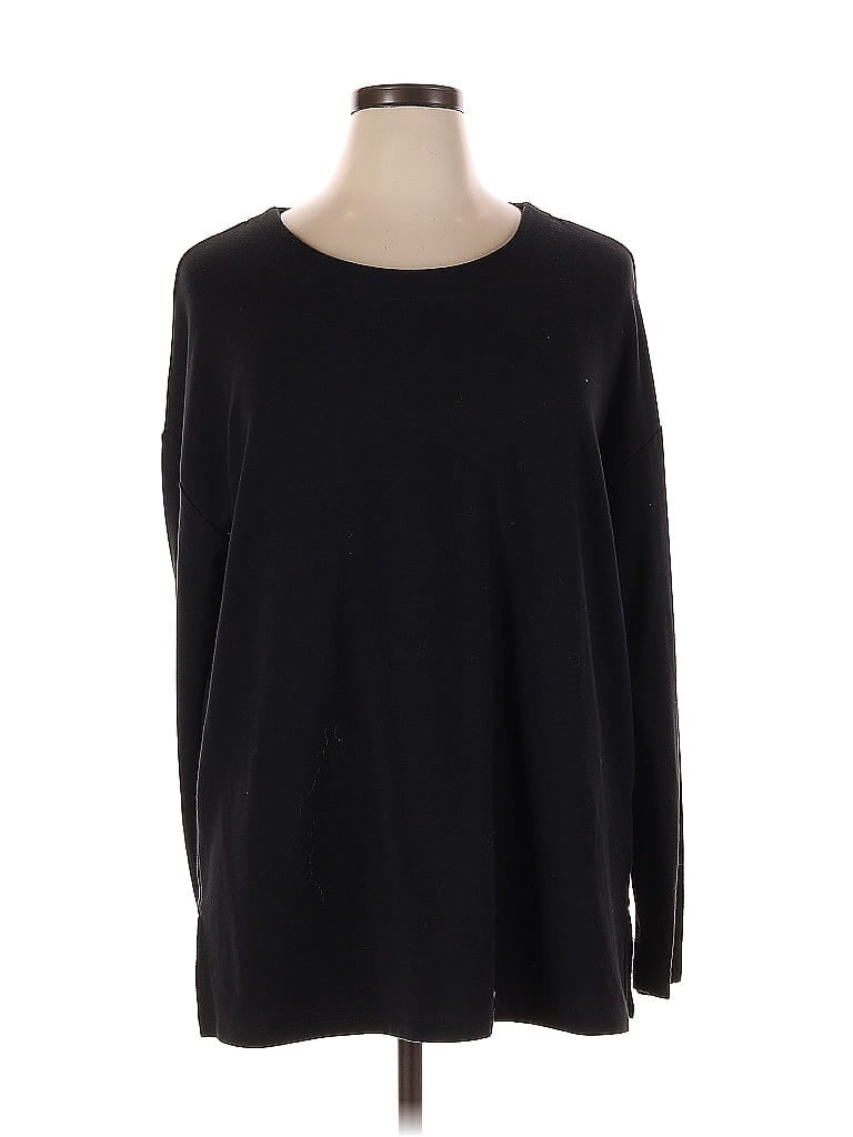 Pre-owned Banana Republic Long Sleeve T-shirt In Black