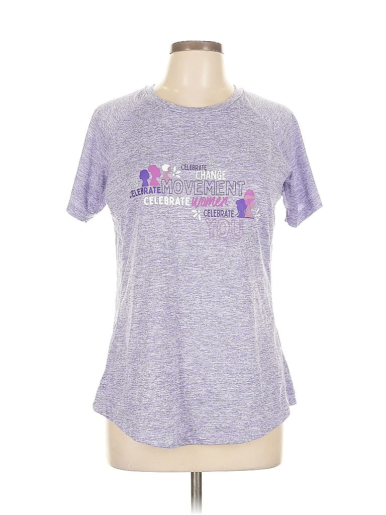 Pre-owned Assorted Brands Active T-shirt In Purple