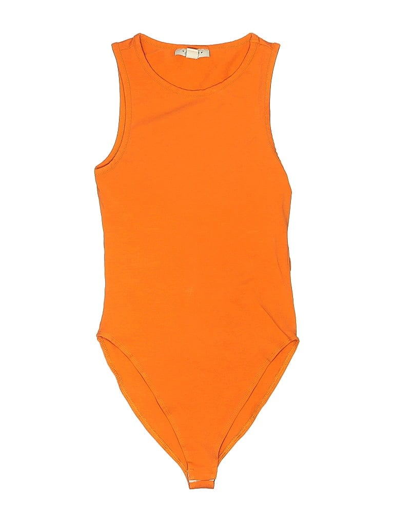 Click to view more detailed imagery on our partner's website Pre-owned Topshop Bodysuit In Orange