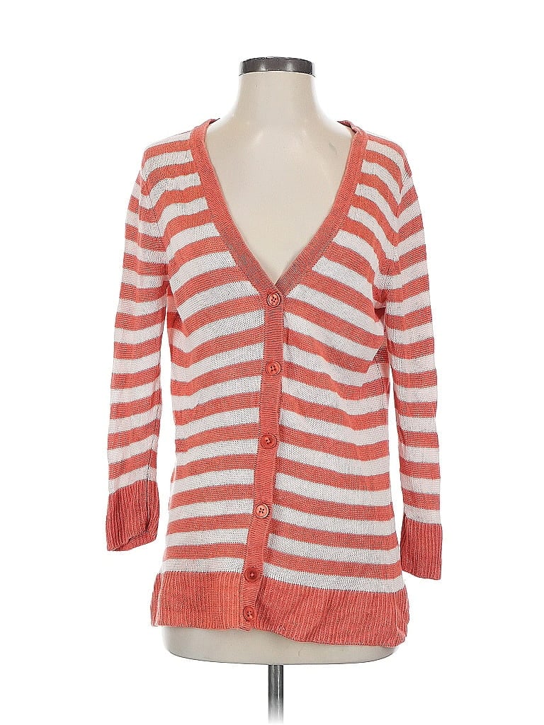 Pre-owned Talbots Cardigan Sweater In Orange