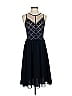 Armani Exchange 100% Polyester Argyle Blue Cocktail Dress Size 2 - photo 1