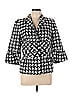 Doncaster Collection Houndstooth Black Gray Blazer Size 10 - photo 1