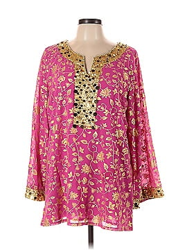 Dg^2 By Diane Gilman Long Sleeve Blouse