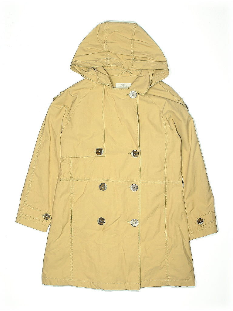 Zara Kids Yellow Tan Coat Size 11 - 12 - photo 1