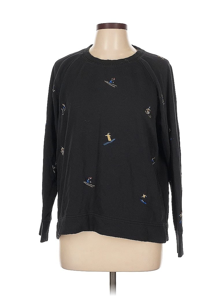 Lou & Grey for LOFT Black Pullover Sweater Size L - photo 1