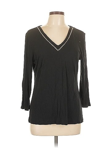 White House Black Market 3/4 Sleeve T-Shirt (view 1)