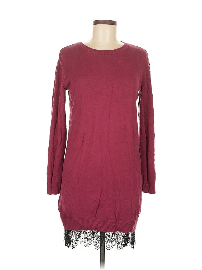 Pre-owned Bcbgeneration Casual Dress In Burgundy