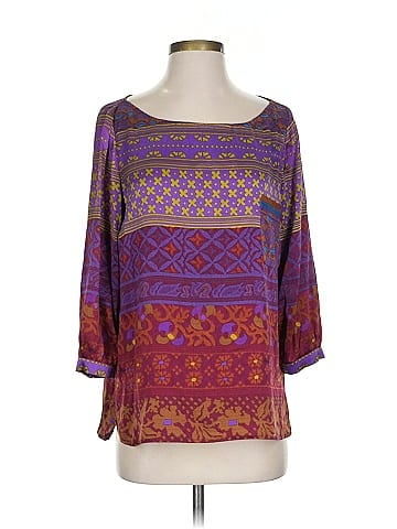 Hale Bob 3/4 Sleeve Silk Top (view 1)