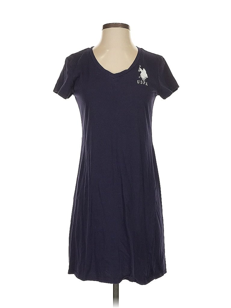 Pre-owned U.s. Polo Assn Casual Dress In Blue