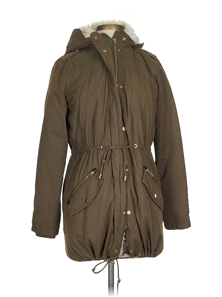 Mango 100% Polyester Brown Jacket Size XXS - photo 1