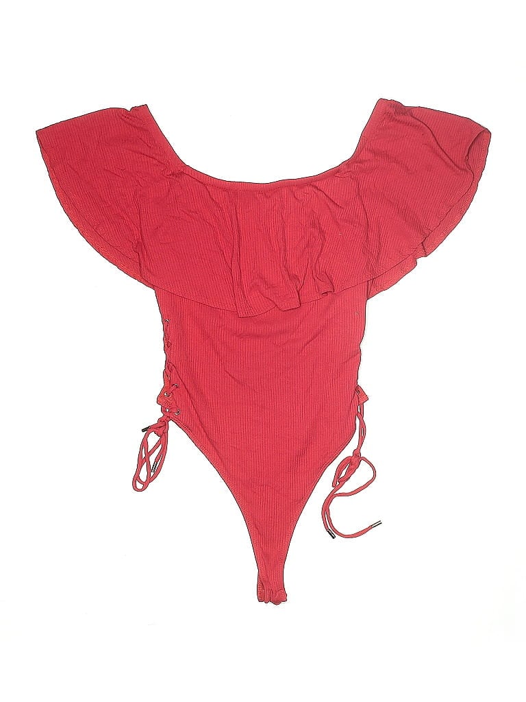 Click to view more detailed imagery on our partner's website Pre-owned Forever 21 Bodysuit In Red