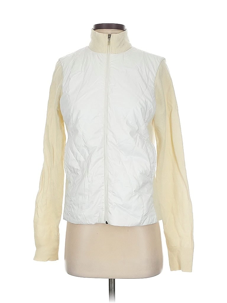 Pre-owned Nike Cardigan Sweater In White