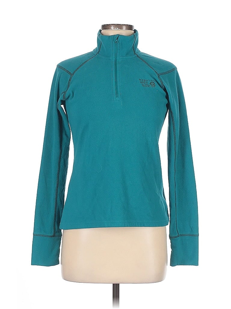 Mountain Hardwear 100% Polyester Teal Fleece Size S - photo 1