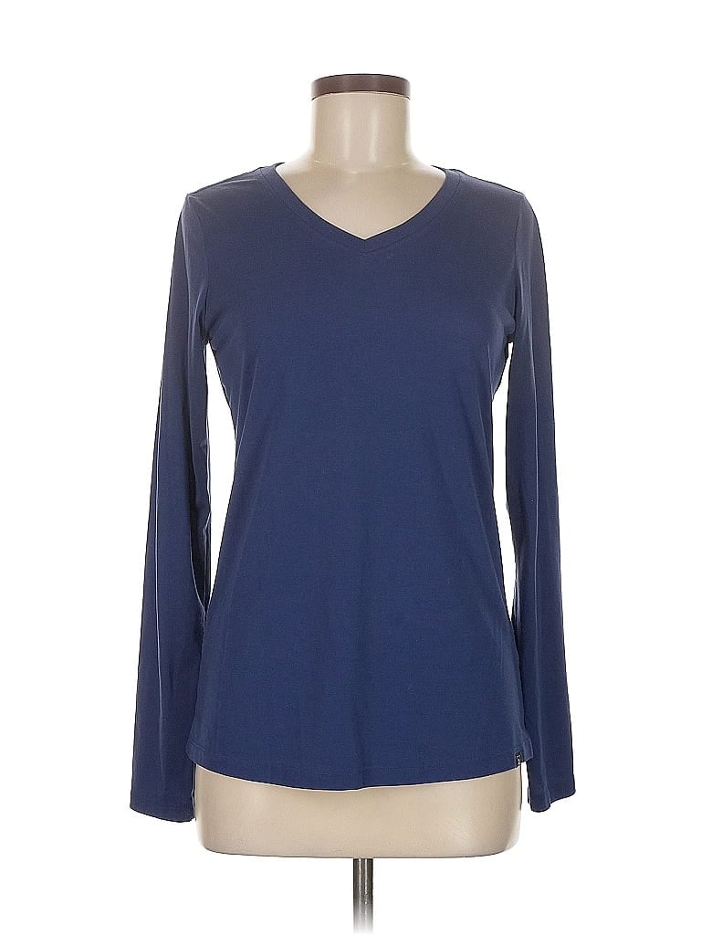 Pre-owned Eastern Mountain Sports Long Sleeve T-shirt In Blue