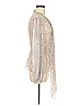 Marchesa Voyage 100% Polyester Silver Long Sleeve Blouse Size 6 - photo 4