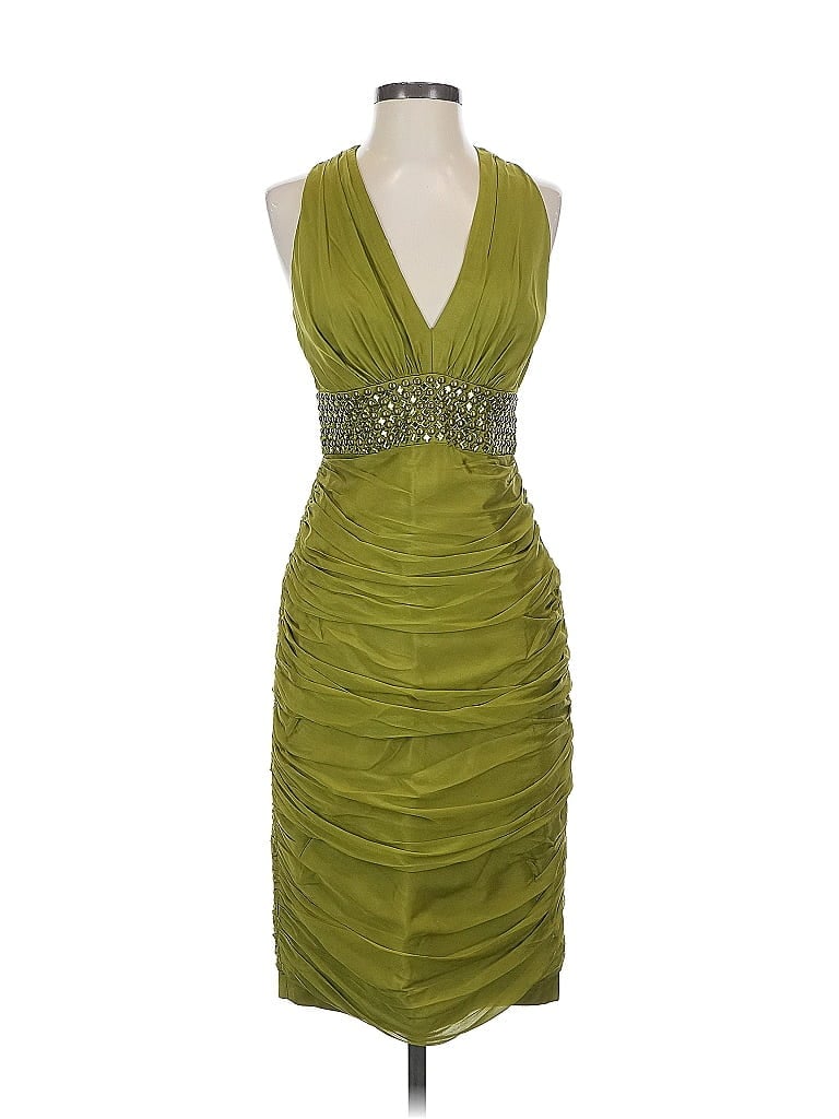 Click to view more detailed imagery on our partner's website Pre-owned Carmen Marc Valvo Cocktail Dress In Green