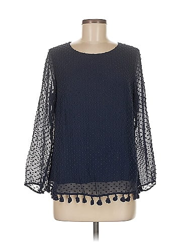 Sail to Sable Long Sleeve Silk Top (view 1)