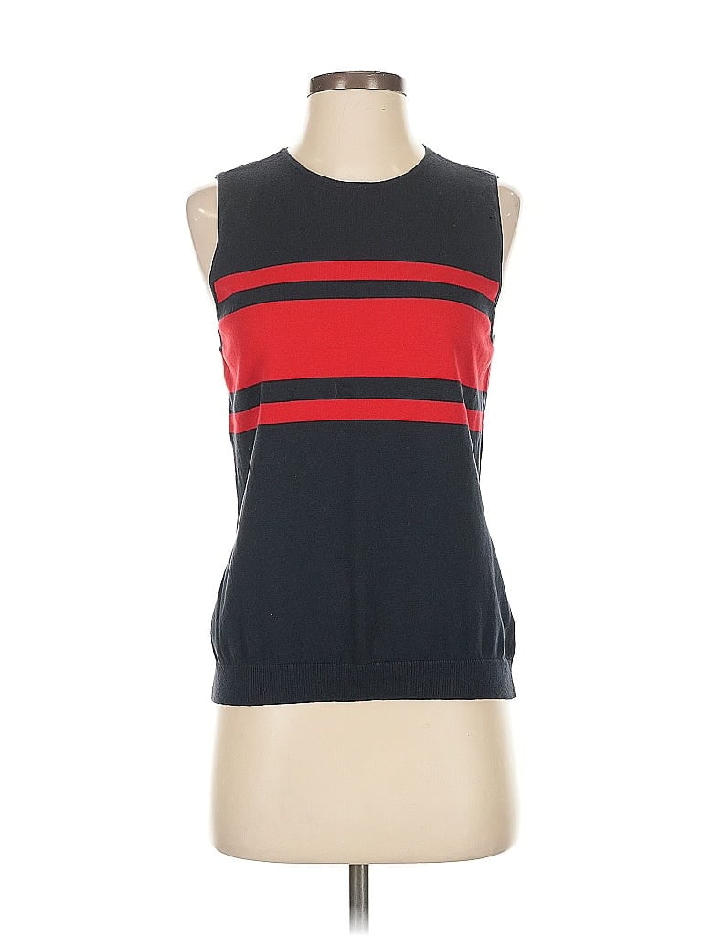 Pre-owned Chaps Sleeveless Top Black Scoop Neck Tops