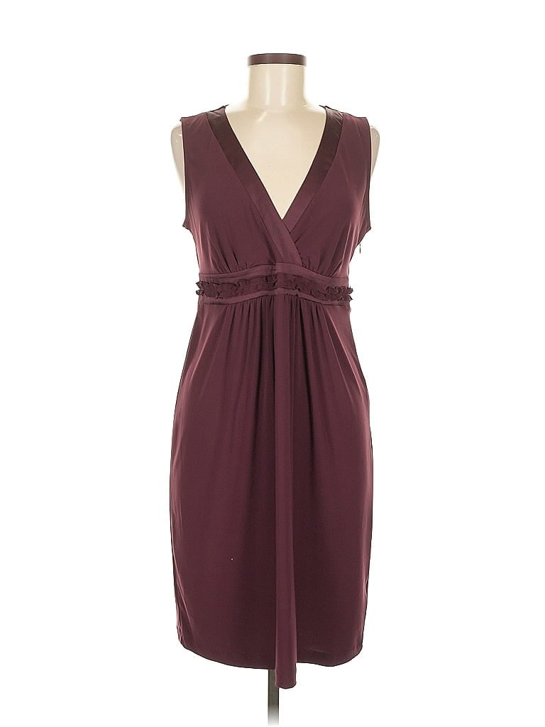 Pre-owned Daisy Fuentes Cocktail Dress In Burgundy