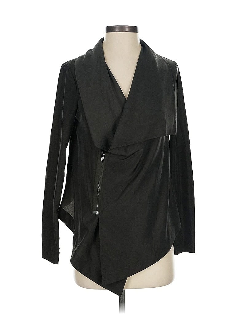 Pre-owned Bcbgeneration Long Sleeve Blouse In Black