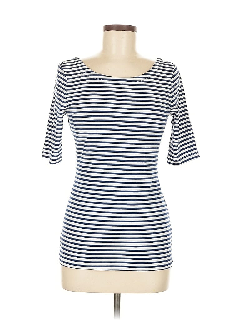 Pre-owned Banana Republic 3/4 Sleeve T-shirt In Blue