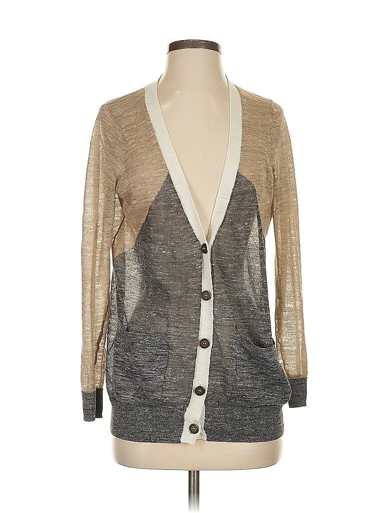 Pre-owned Madewell Cardigan Sweater In Silver
