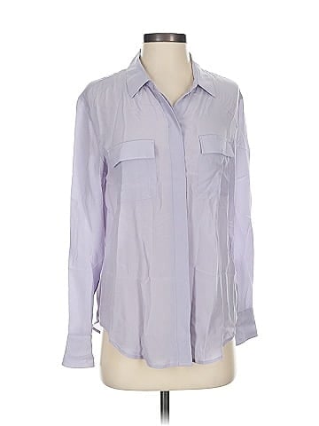 Madewell Long Sleeve Silk Top (view 1)
