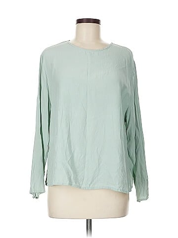 Eileen Fisher Long Sleeve Silk Top (view 1)