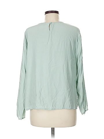 Eileen Fisher Long Sleeve Silk Top (view 2)