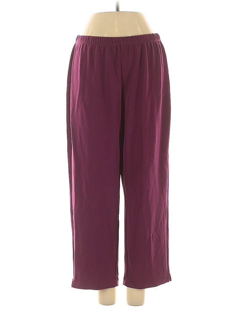 Pre-owned Susan Graver Casual Pants In Burgundy