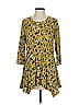LOGO by Lori Goldstein Yellow 3/4 Sleeve Blouse Size S - photo 1