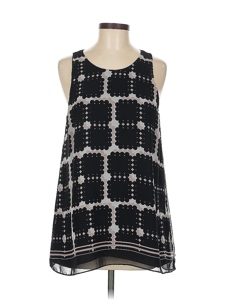Pre-owned Max Studio Sleeveless Blouse In Black