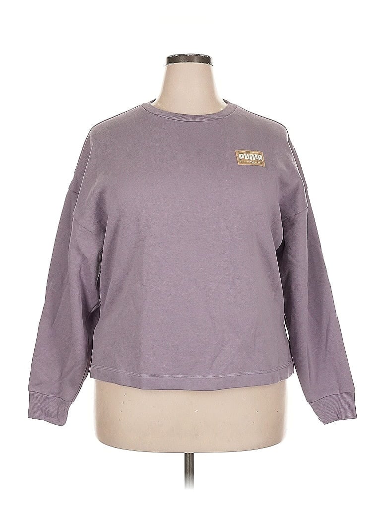 Pre-owned Puma Sweatshirt In Purple
