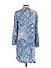 H&M L.O.G.G. 100% Viscose Paisley Blue Casual Dress Size S - photo 2