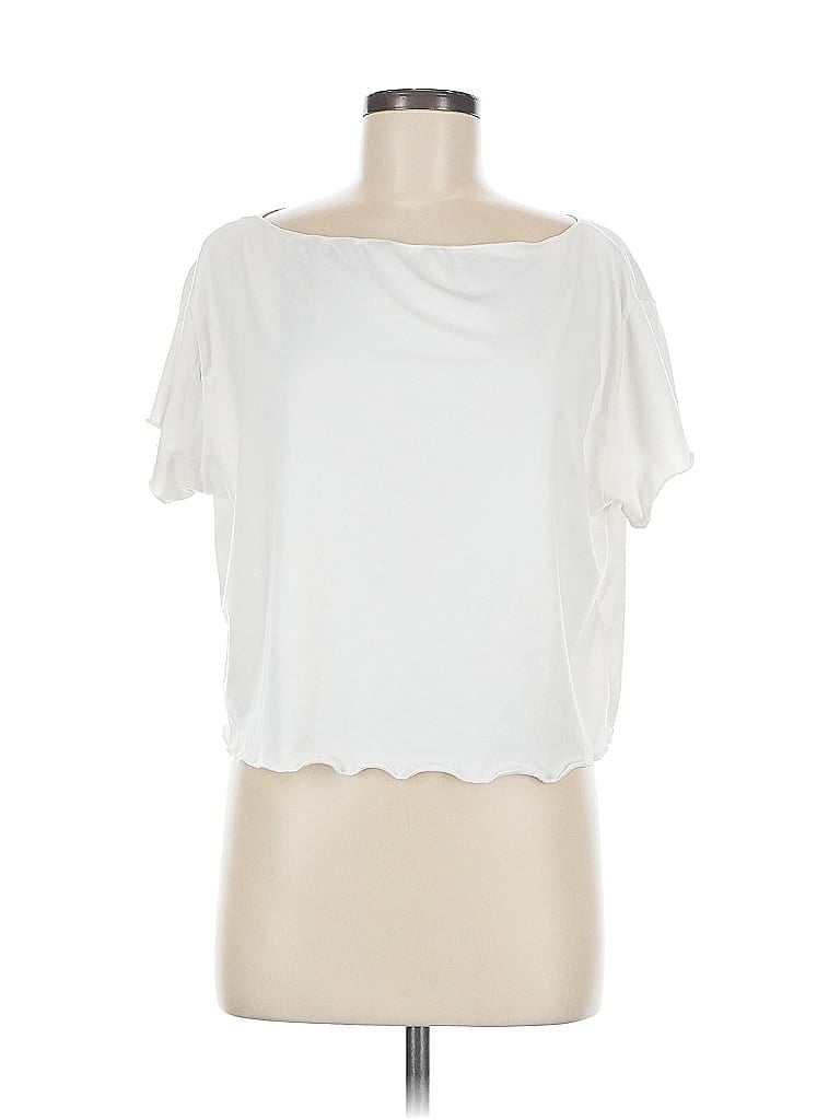 colsie Ivory Short Sleeve T-Shirt Size M - photo 1