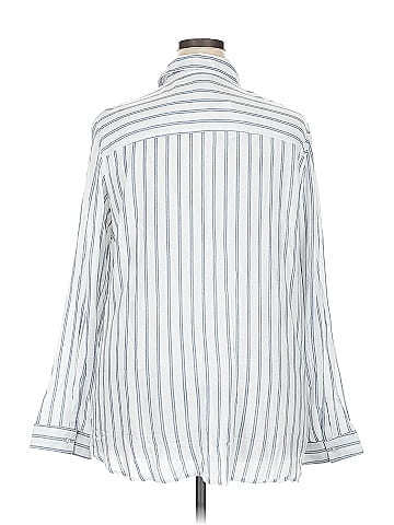 Ashley Stewart Long Sleeve Button-Down Shirt (view 2)