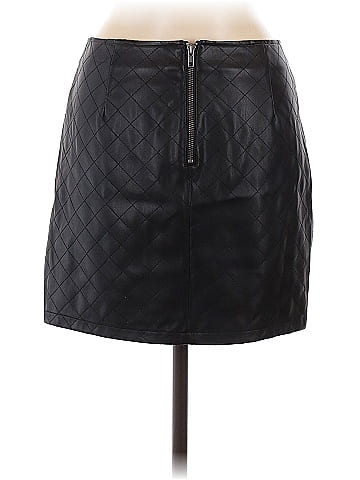 Tinseltown Faux Leather Skirt (view 2)