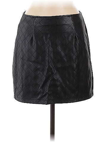 Tinseltown Faux Leather Skirt (view 1)