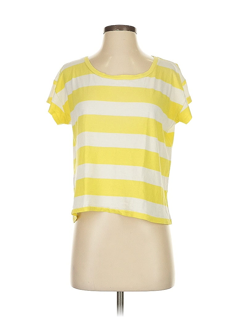 Pre-owned Hi-line Short Sleeve T-shirt In Yellow