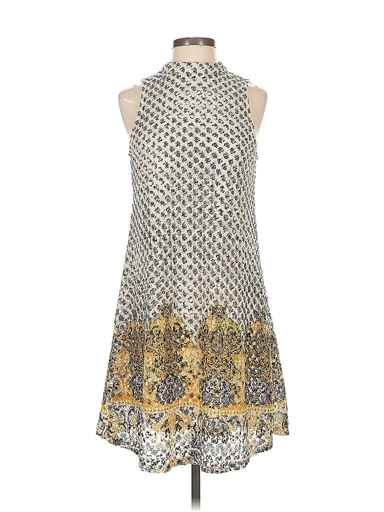 Pre-owned Love, Fire Cocktail Dress In Gold