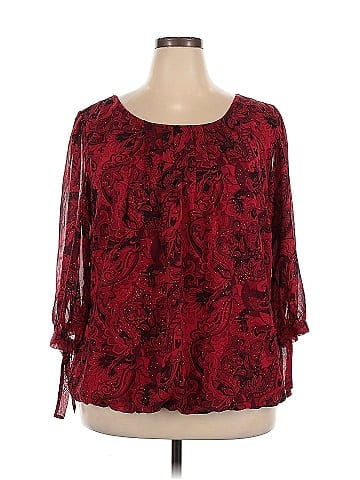 Roz & Ali 3/4 Sleeve Blouse (view 1)