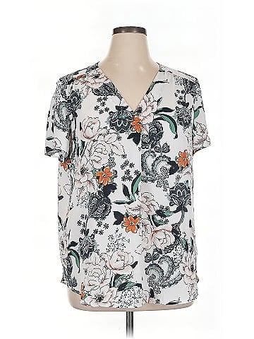 Ann Taylor LOFT Outlet Short Sleeve Blouse (view 1)