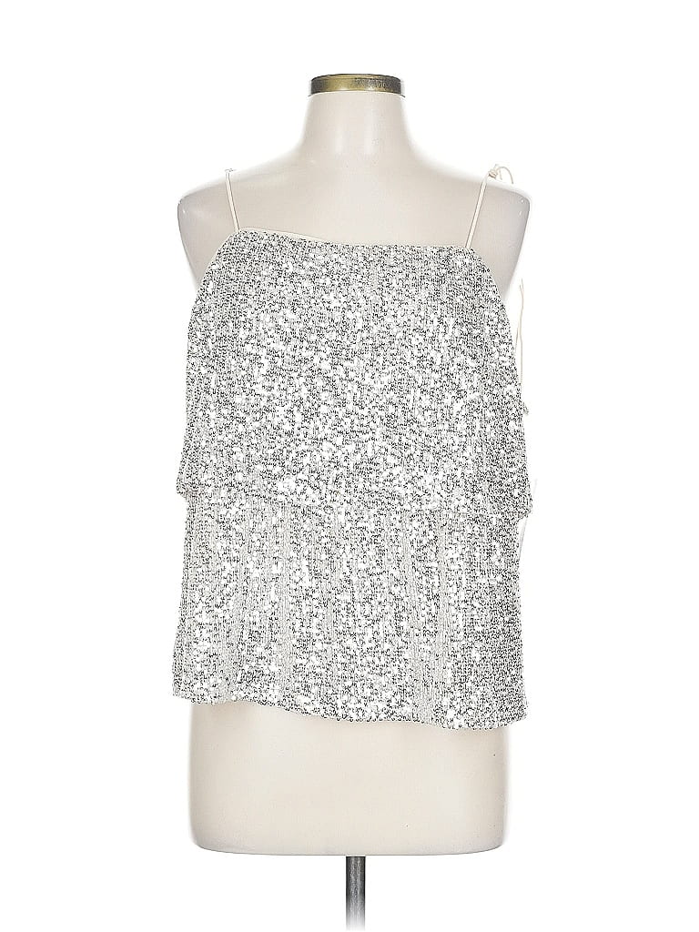 Venus Silver Sleeveless Blouse Size L - photo 1