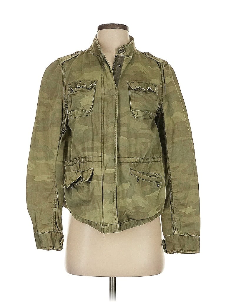 Pre-owned Ann Taylor Loft Jacket In Green