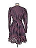 Tanya Taylor Plaid Burgundy Casual Dress Size 12 - photo 2