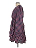 Tanya Taylor Plaid Burgundy Casual Dress Size 12 - photo 4