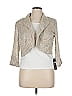 R&M Richards Paisley Graphic Solid Ivory Blazer Size 16 - photo 1