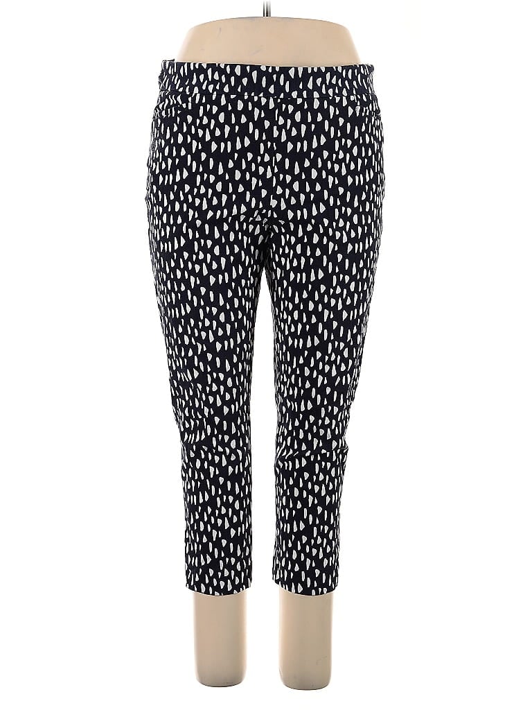 Chico's Polka Dots Black Casual Pants Size XL (3) - photo 1